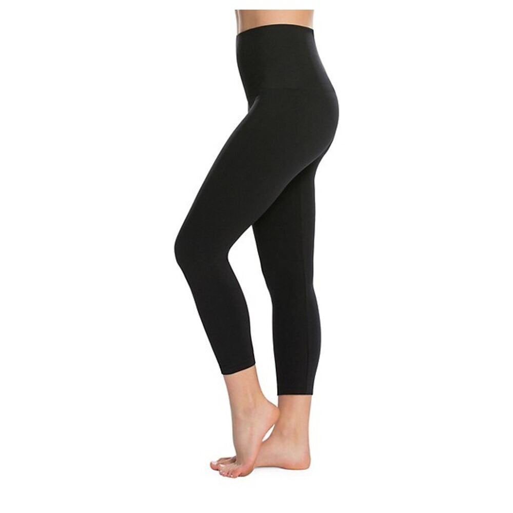 Spanx Women's Look at me Now Seamless Leggings Very Black Size XL Shaping